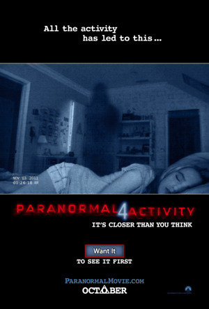 Paranormal Activity 4 (2012) DVD Release Date