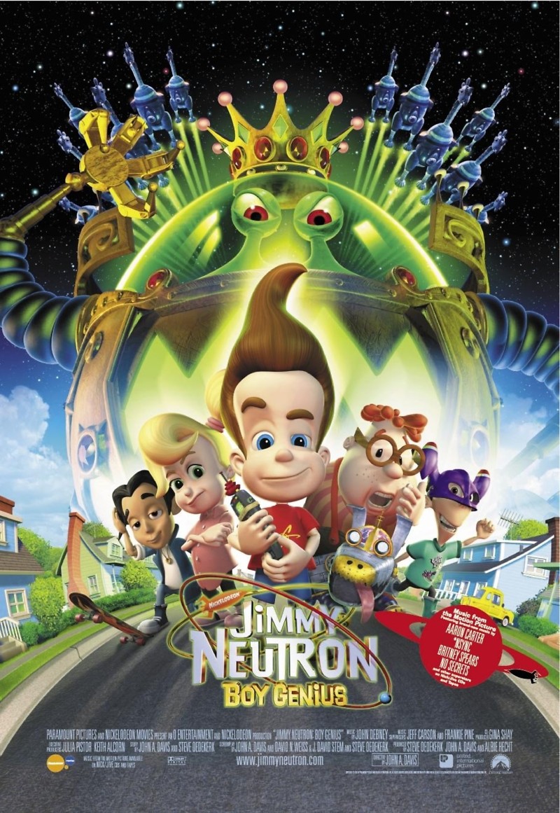Jimmy Neutron List on Jimmy Neutron Boy Genius 2001 Movie Poster Jpg