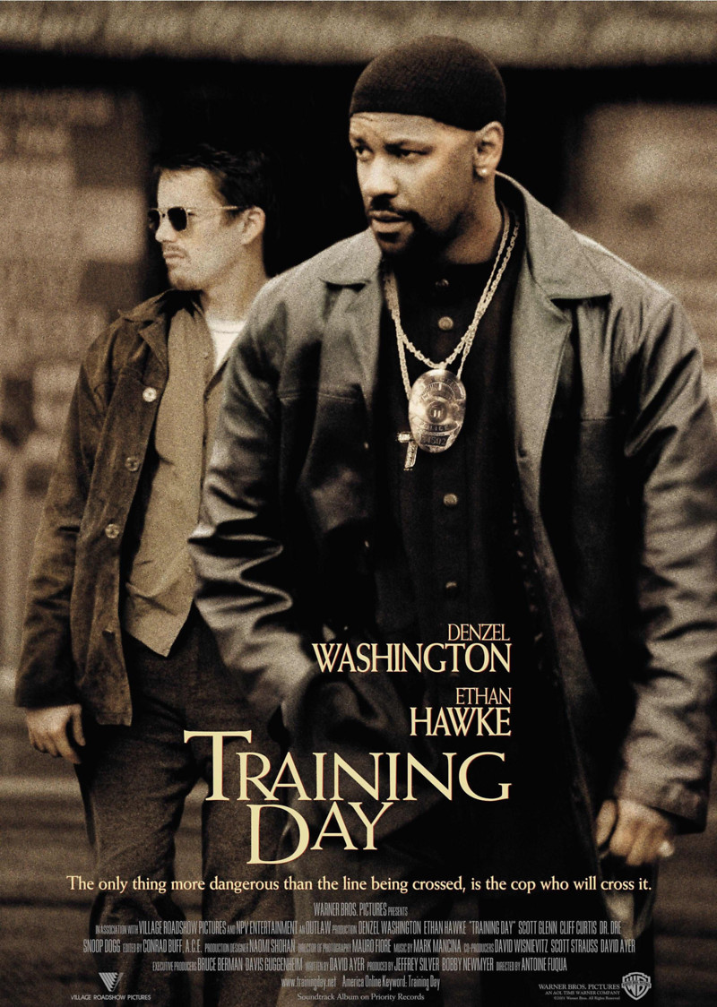 Training Day 2001 Movie Poster – A5 A4 A3 A2 A1 Sizes, Paper Print, UK-Made