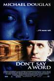 Don't Say a Word DVD Release Date