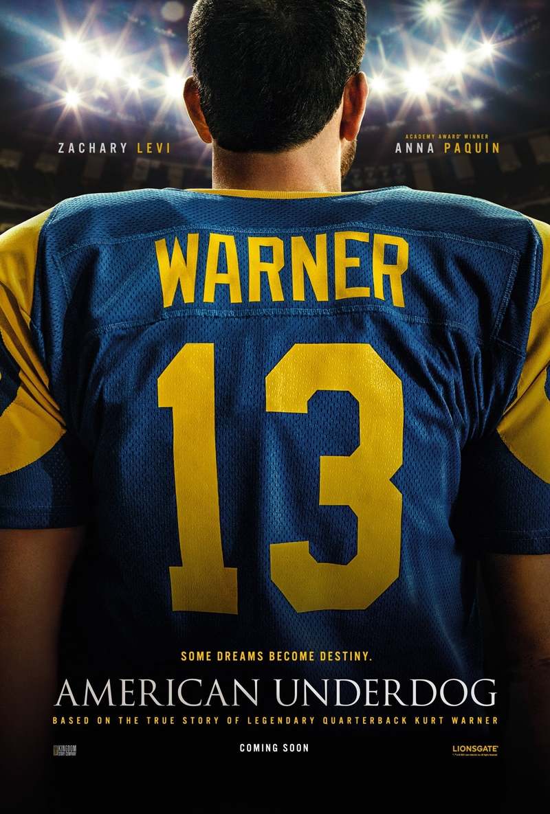 American Underdog: The Kurt Warner Story” Arrives On 4K Ultra HD, Blu-ray,  DVD & On-Demand February 22 - Irish Film Critic
