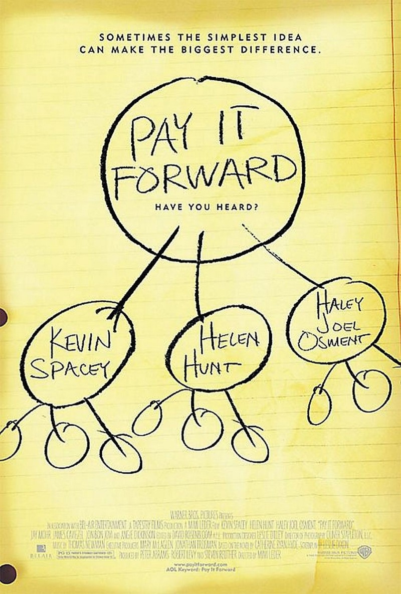 Pay It Forward 2000 movie poster