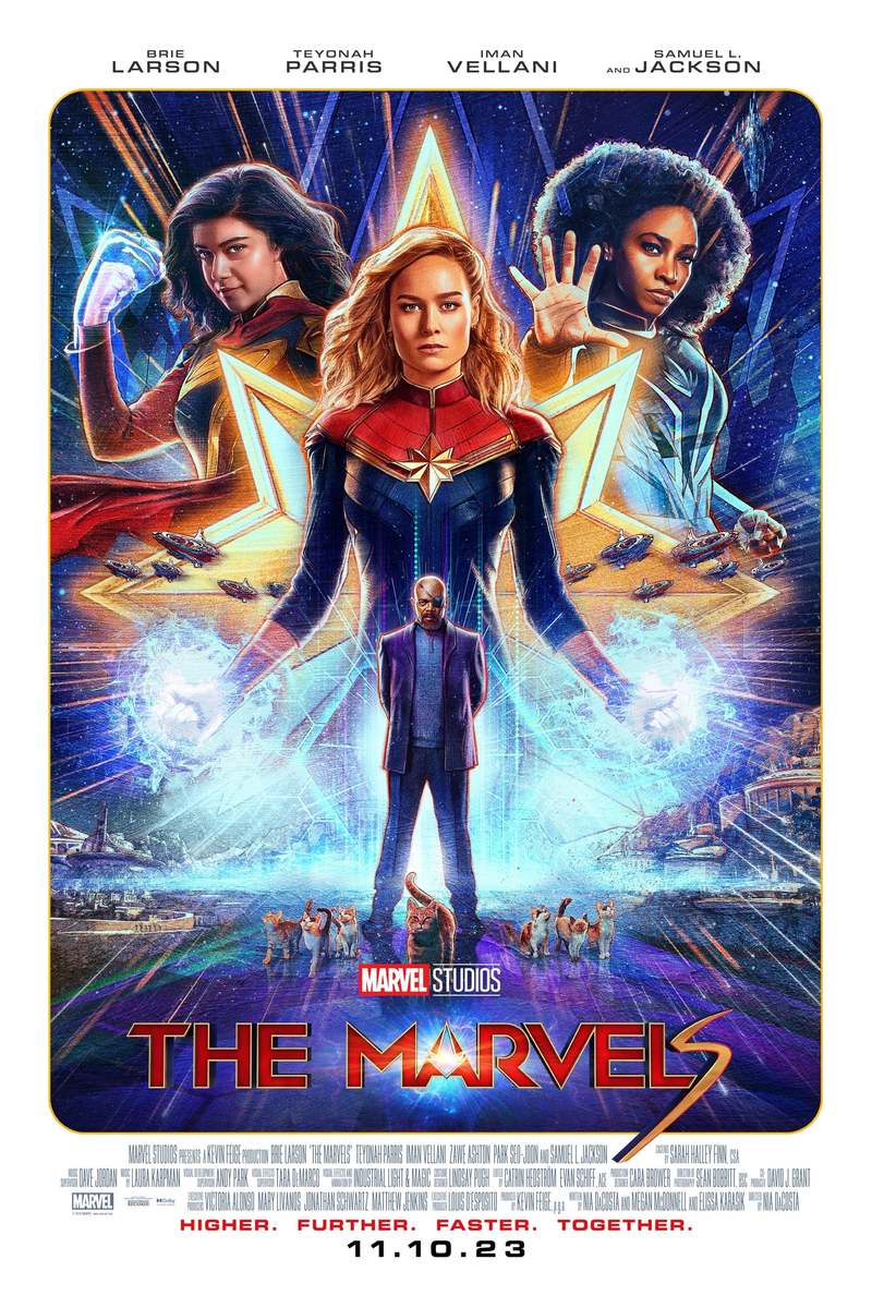 The Marvels 2023 Movie Poster 